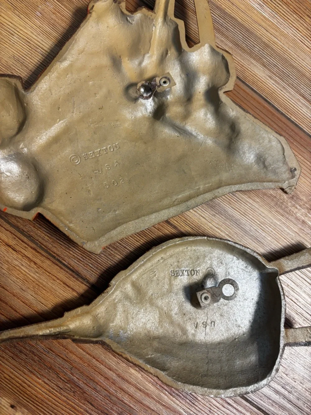 Vintage Rust Brown Decorative Wall Art Set - Home Wall Decor